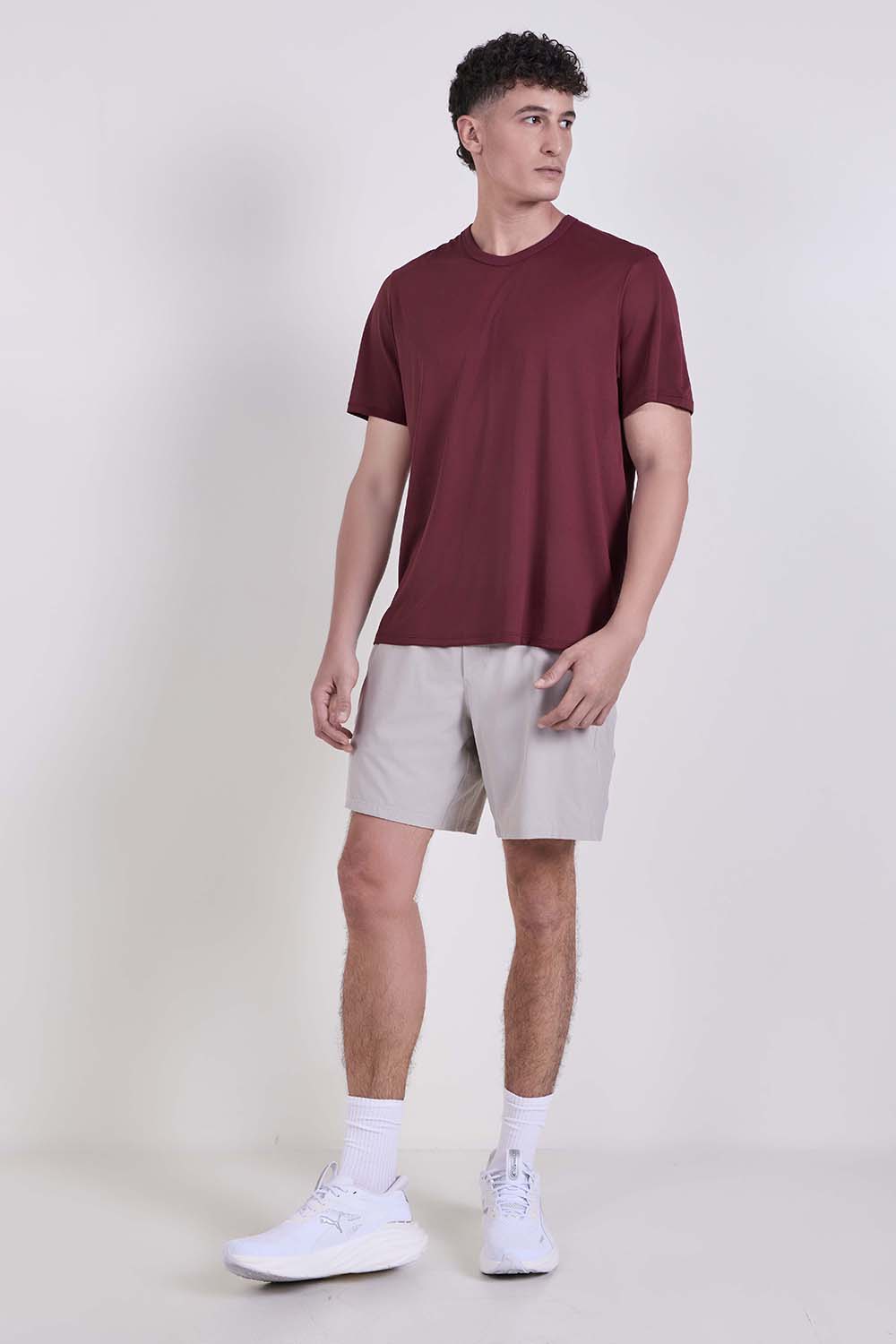 Fast and Free Short-Sleeve Shirt Perforated Stripe